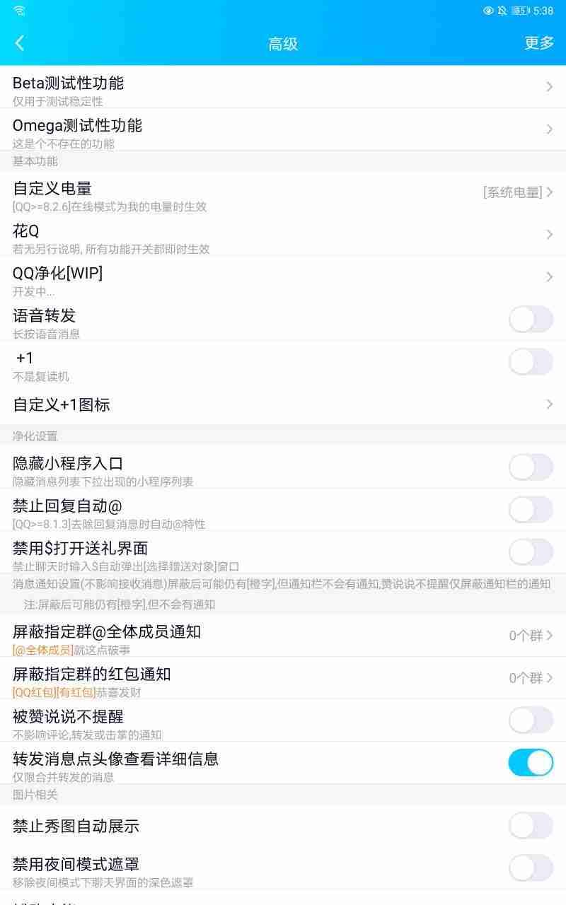 QQ特别版，内置多种模块，超实用，转发语音等