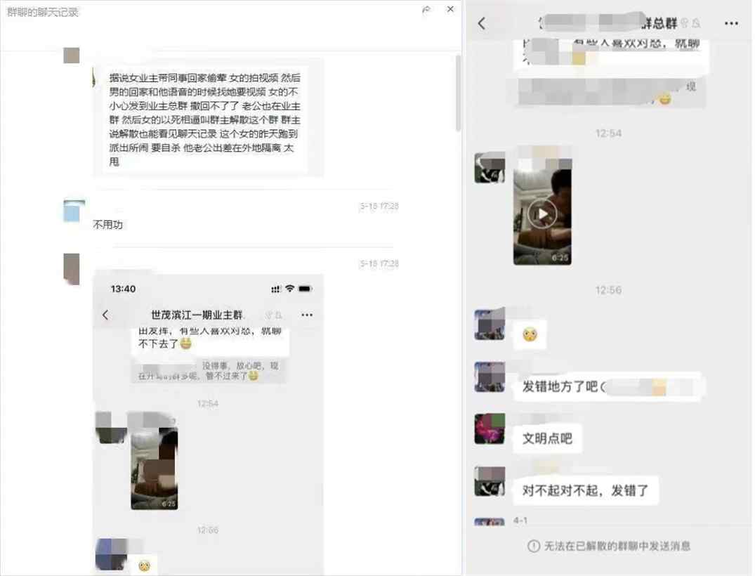 你如何看待“世茂滨江一期业主群6分24秒视频”一事？